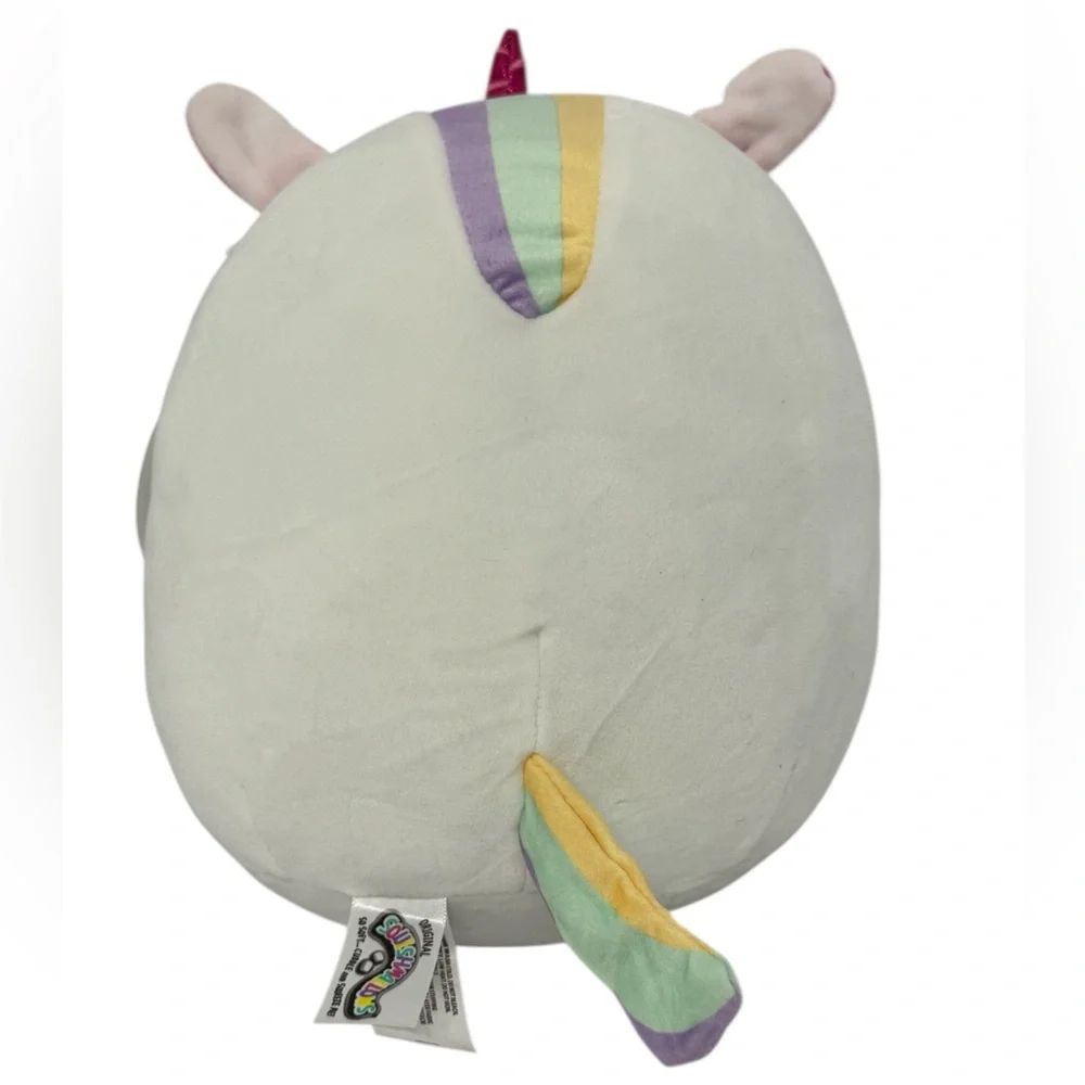 NWT Squishmallow Micky the White & Pink Unicorn W/Sleepy Eyes 8